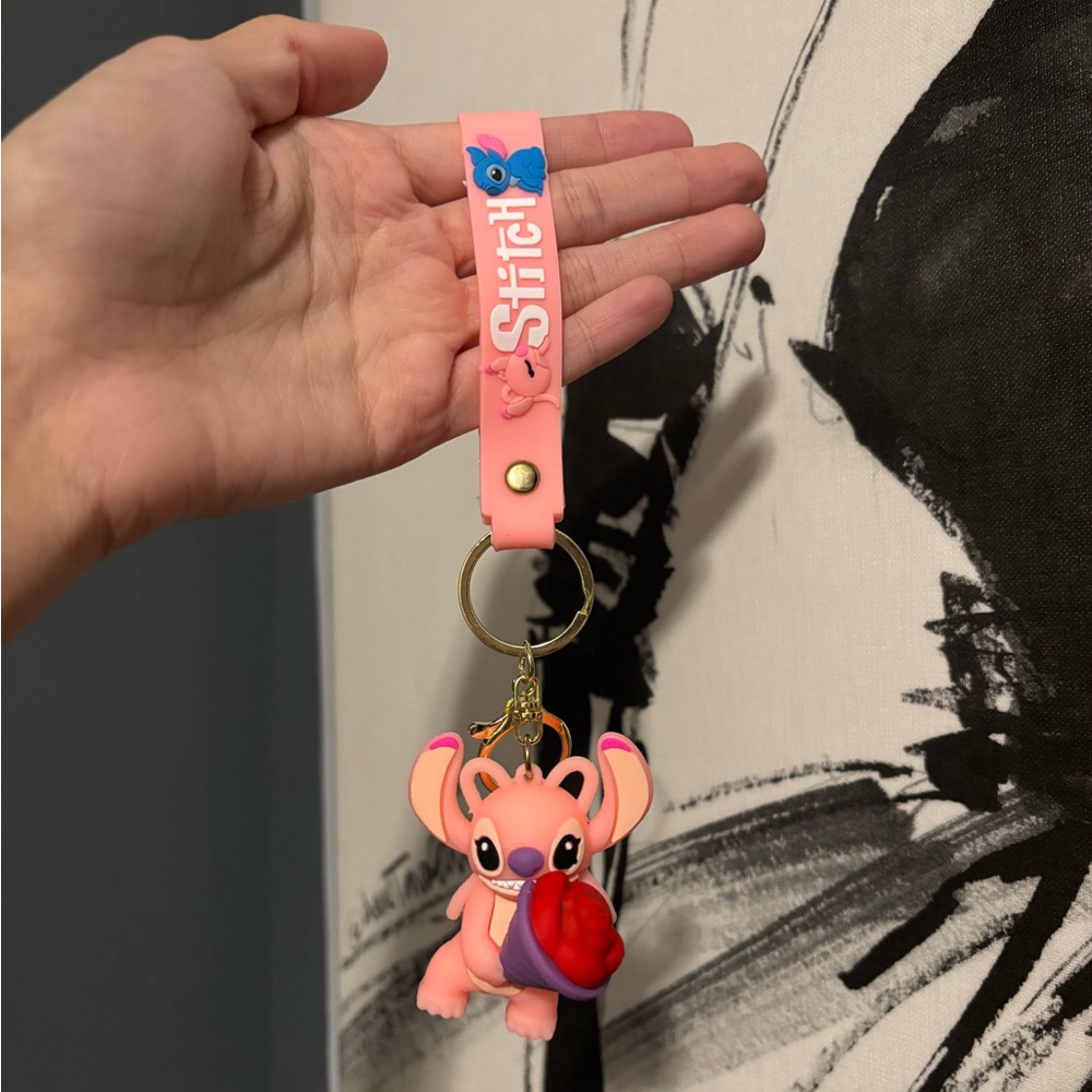 Valentines Stitch Keychain🌹